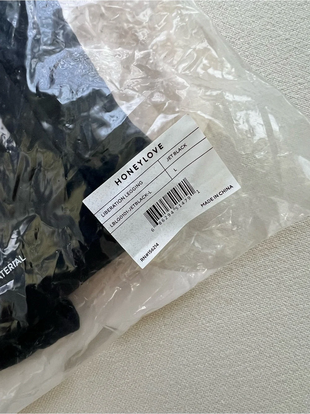 NWT - Honeylove Liberation Leggings 2.0 - Jet Black- Large - Picture 4 of 5